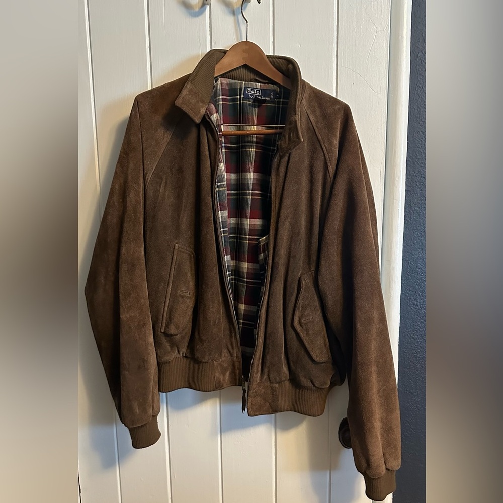 Ralph Lauren Vintage Suede Bomber Jacket
